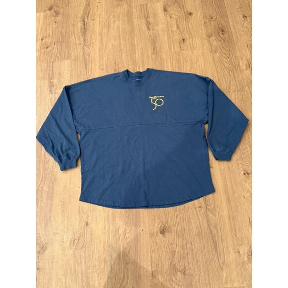 Walt Disney World 50th Anniversary Spirit Jersey Blue Earidescent Gold XL - Picture 8 of 8